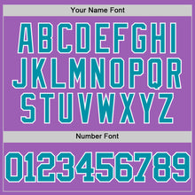 Load image into Gallery viewer, Custom Medium Purple Teal-White Authentic Basketball Jersey
