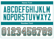 Load image into Gallery viewer, Custom White Aqua-Orange Drift Fashion Football Jersey
