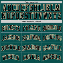Load image into Gallery viewer, Custom Midnight Green Black-Cream Authentic Basketball Jersey
