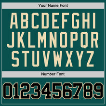 Load image into Gallery viewer, Custom Midnight Green Black-Cream Authentic Basketball Jersey
