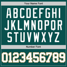 Load image into Gallery viewer, Custom Midnight Green White-Old Gold Authentic Basketball Jersey
