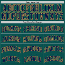 Load image into Gallery viewer, Custom Midnight Green Navy-Old Gold Authentic Basketball Jersey
