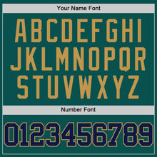Load image into Gallery viewer, Custom Midnight Green Navy-Old Gold Authentic Basketball Jersey
