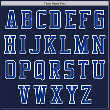 Load image into Gallery viewer, Custom Navy Royal-White Authentic Baseball Jersey
