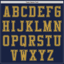 Load image into Gallery viewer, Custom Navy Old Gold Authentic Baseball Jersey
