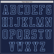Load image into Gallery viewer, Custom Navy Light Blue Authentic Baseball Jersey
