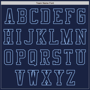 Custom Navy Light Blue Authentic Baseball Jersey