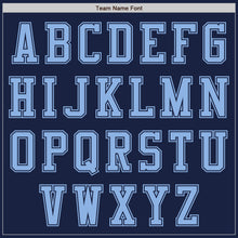 Load image into Gallery viewer, Custom Navy Light Blue Authentic Baseball Jersey
