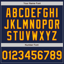 Load image into Gallery viewer, Custom Navy Gold-Crimson Authentic Baseball Jersey
