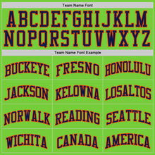 Load image into Gallery viewer, Custom Neon Green Navy-Orange Authentic Basketball Jersey
