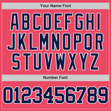 Load image into Gallery viewer, Custom Neon Pink Navy-White Authentic Basketball Jersey

