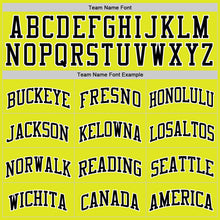 Load image into Gallery viewer, Custom Neon Yellow Black-White Authentic Basketball Jersey

