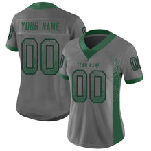 Load image into Gallery viewer, Custom Gray Grass  Green-Black Drift Fashion Football Jersey
