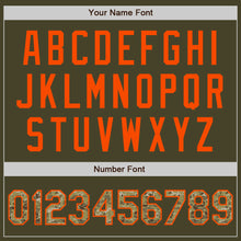 Load image into Gallery viewer, Custom Olive Camo-Orange Authentic Salute To Service Baseball Jersey
