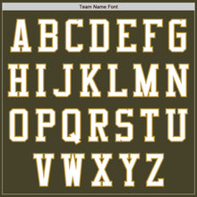 Load image into Gallery viewer, Custom Olive White-Old Gold Authentic Salute To Service Baseball Jersey

