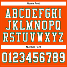 Load image into Gallery viewer, Custom Orange White-Kelly Green Mesh Authentic Football Jersey
