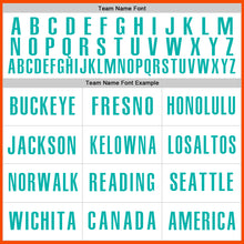 Load image into Gallery viewer, Custom Orange Aqua-White Authentic Baseball Jersey
