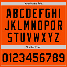 Load image into Gallery viewer, Custom Orange Black Authentic Baseball Jersey

