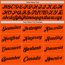 Load image into Gallery viewer, Custom Orange Black Authentic Throwback Basketball Jersey
