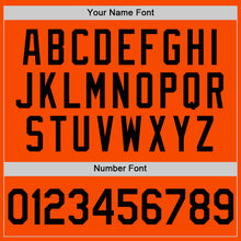 Load image into Gallery viewer, Custom Orange Black Authentic Throwback Basketball Jersey
