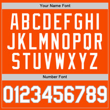 Load image into Gallery viewer, Custom Orange White-Gray Authentic Throwback Basketball Jersey

