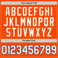 Load image into Gallery viewer, Custom Orange White-Royal Authentic Throwback Basketball Jersey
