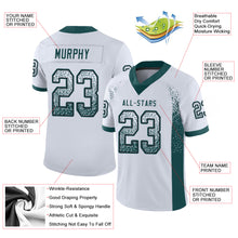 Load image into Gallery viewer, Custom White Midnight Green-Black Drift Fashion Football Jersey
