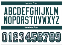 Load image into Gallery viewer, Custom White Midnight Green-Black Drift Fashion Football Jersey
