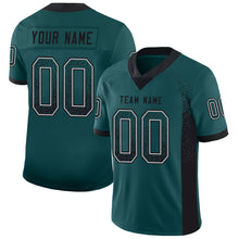 Load image into Gallery viewer, Custom Midnight Green Black-White Drift Fashion Football Jersey
