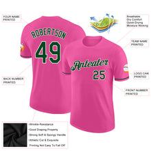 Load image into Gallery viewer, Custom Pink Green-White Performance T-Shirt
