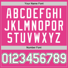 Load image into Gallery viewer, Custom Pink White-Green Mesh Authentic Throwback Baseball Jersey
