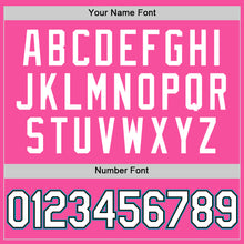 Load image into Gallery viewer, Custom Pink Black-Teal Authentic Throwback Basketball Jersey
