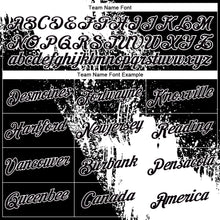 Load image into Gallery viewer, Custom White Black 3D Pattern Design Abstract Brush Stroke Performance Polo Shirt
