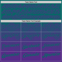 Load image into Gallery viewer, Custom Teal Purple 3D Gradient Square Shape Performance Polo Shirt
