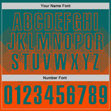 Load image into Gallery viewer, Custom Teal Orange 3D Gradient Square Shape Performance Polo Shirt
