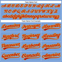 Load image into Gallery viewer, Custom Powder Blue Red-Gold Authentic Baseball Jersey
