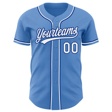 Load image into Gallery viewer, Custom Powder Blue White-Royal Authentic Baseball Jersey

