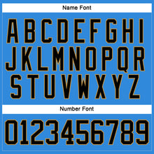 Load image into Gallery viewer, Custom Sky Blue Black-Old Gold Hockey Lace Neck Jersey
