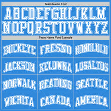 Load image into Gallery viewer, Custom Powder Blue White Authentic Basketball Jersey
