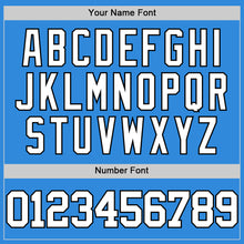 Load image into Gallery viewer, Custom Powder Blue White-Black Authentic Basketball Jerse
