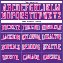 Load image into Gallery viewer, Custom Purple Pink-White Authentic Football Jersey
