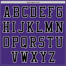 Load image into Gallery viewer, Custom Purple Black-White Authentic Baseball Jersey
