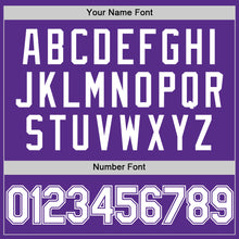 Load image into Gallery viewer, Custom Purple White Authentic Throwback Basketball Jersey
