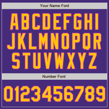 Load image into Gallery viewer, Custom Purple Yellow-Pink Authentic Baseball Jersey

