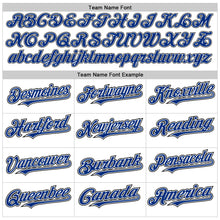 Load image into Gallery viewer, Custom White Royal-Black Authentic Raglan Sleeves Baseball Jersey
