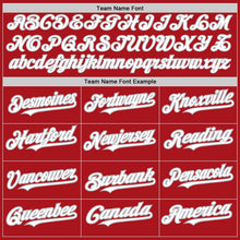 Load image into Gallery viewer, Custom Red White-Gray Authentic Raglan Sleeves Baseball Jersey
