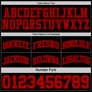 Custom Reversible Black Red Double Side Sublimation Basketball Suit Jersey