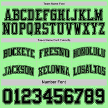 Load image into Gallery viewer, Custom Reversible Black Pea Green Double Side Sublimation Basketball Suit Jersey
