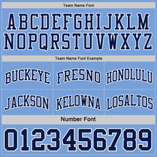 Load image into Gallery viewer, Custom Navy Light Blue-White Reversible Double Side Sublimation Basketball Suit Jersey
