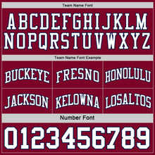 Load image into Gallery viewer, Custom Navy White-Maroon Reversible Double Side Sublimation Basketball Suit Jersey
